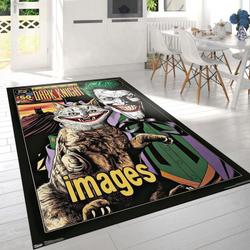 Dc Comics The Joker Smile Area Rug Living Room And Bed Room Rug
