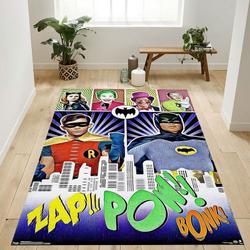 Dc Comics Tv Batman Tv Series Pow Area Rug Living Room And Bed Room Rug Rug Regtangle Carpet Floor Decor Home Decor
