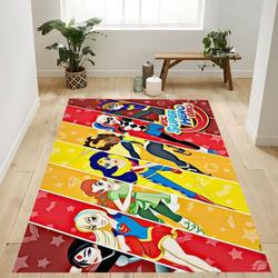 Dc Comics Tv Dc Superhero Girls League Area Rug Living Room And Bed Room Rug Rug Regtangle Carpet Floor Decor Home Decor