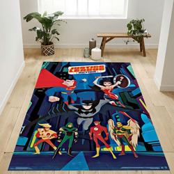 Dc Comics Tv Justice League Action Collage Area Rug Living Room And Bed Room