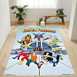 Dc Comics Tv Super Friends Team Area Rug Living Room And Bed Room Rug Rug Regtangle Carpet Floor Decor Home Decor