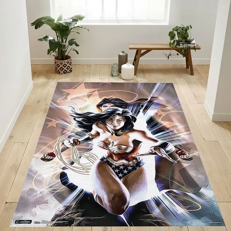 Dc Comics Wonder Woman Area Rug Living Room And Bed Room Rug