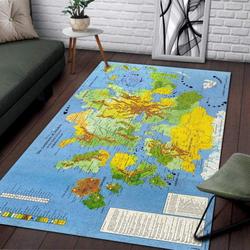 Dd1018 Dungeons And Dragons Map Of Krynn Area Rug Living Room Rug Home Decor