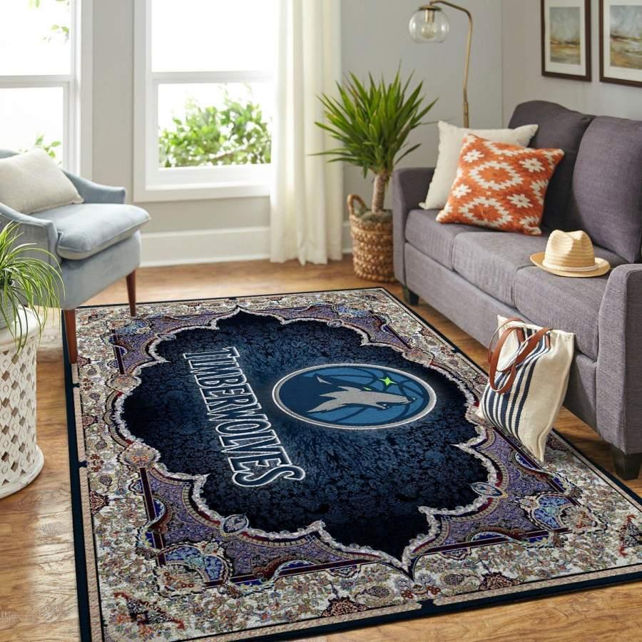 Timberwolves Area Rug Living Room Rug Home Decor Carpet Ofd 19101924