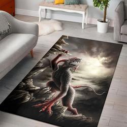 Demon Of The Apocalypse Area Rug Living Room And Bed Room Rug Rug Regtangle Carpet Floor Decor Home Decor