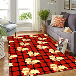 Pokemon Brave Growlithe Anime Rug Area Rug Living Room Rug Home Decor