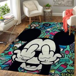 Swag Mickey Mouse Disney Rug Cartoon Rug Area Rug Living Room Rug Home Decor