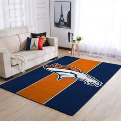 Denver Broncos Area Rug Living Room Rug Home Decor Nfl Football 190910