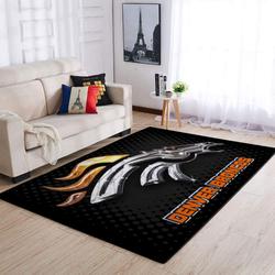 Denver Broncos Area Rug Living Room Rug Home Decor Nfl Football 1910071