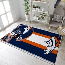 Denver Broncos Area Rug Nfl Football Team Logo Carpet Living Room Rugs 1