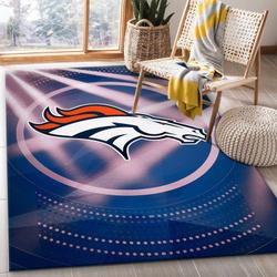 Denver Broncos Area Rug Nfl Football Team Logo Carpet Living Room Rugs 10
