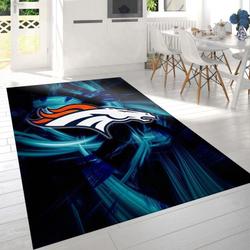 Denver Broncos Area Rug Nfl Football Team Logo Carpet Living Room Rugs 14