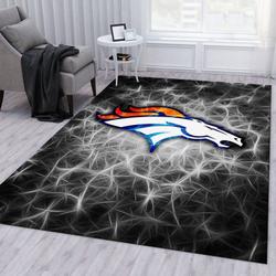 Denver Broncos Area Rug Nfl Football Team Logo Carpet Living Room Rugs 15