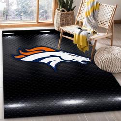 Denver Broncos Area Rug Nfl Football Team Logo Carpet Living Room Rugs 17