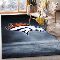 Denver Broncos Area Rug Nfl Football Team Logo Carpet Living Room Rugs 18
