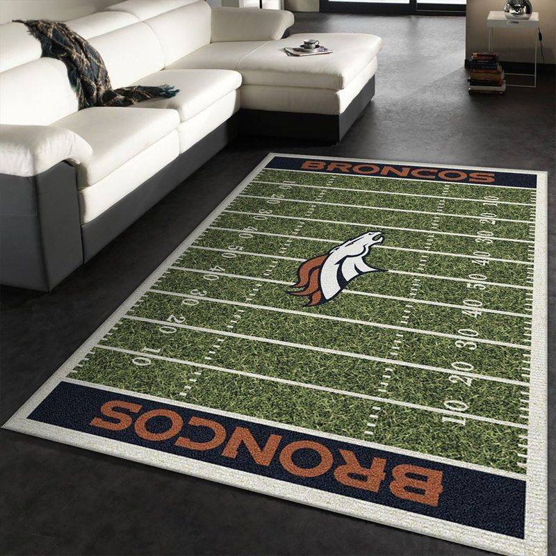 Denver Broncos Area Rug Nfl Football Team Logo Carpet Living Room Rugs 22