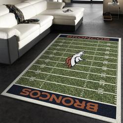 Denver Broncos Area Rug Nfl Football Team Logo Carpet Living Room Rugs 22