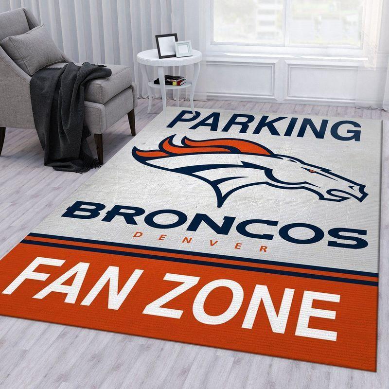 Denver Broncos Area Rug Nfl Football Team Logo Carpet Living Room Rugs 25