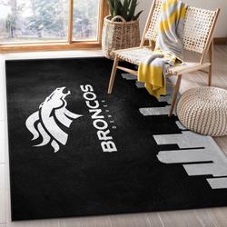 Denver Broncos Area Rug Nfl Football Team Logo Carpet Living Room Rugs 30