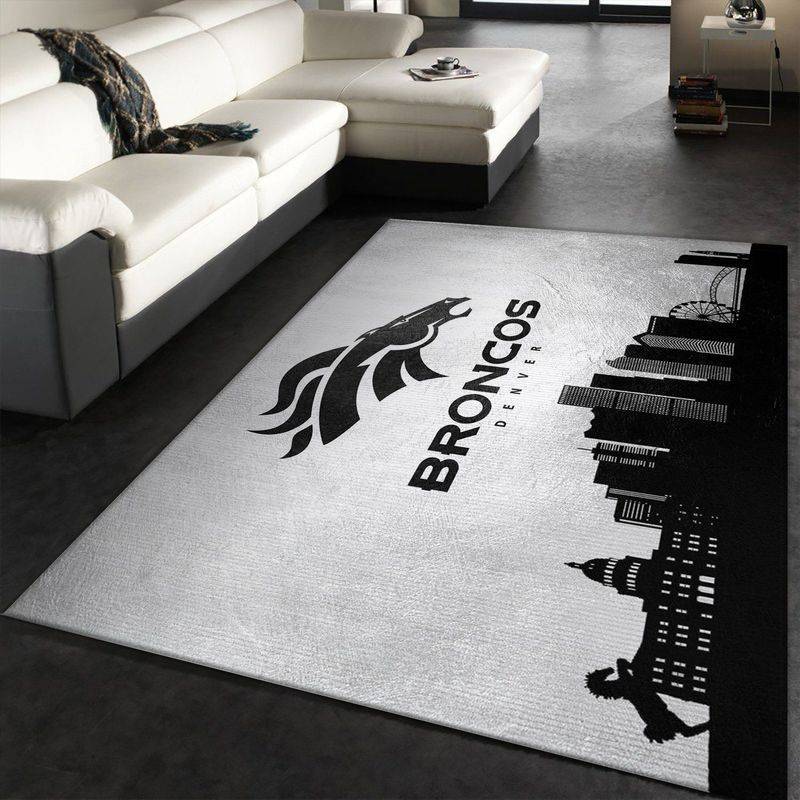 Denver Broncos Area Rug Nfl Football Team Logo Carpet Living Room Rugs 31