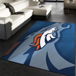 Denver Broncos Area Rug Nfl Football Team Logo Carpet Living Room Rugs 8