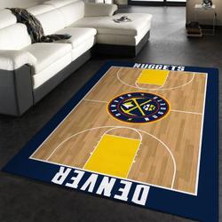 Denver Nuggets Nba 1 Area Rug Living Room And Bed Room Rug Rug Regtangle Carpet