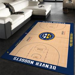 Denver Nuggets Nba 2 Area Rug Living Room And Bed Room Rug Rug Regtangle Carpet