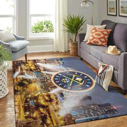 Denver Nuggets Nba Living Room Carpet Christmas Gift Rug Regtangle Carpet V8344