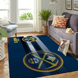 Denver Nuggets Nba Living Room Carpet Team Logo Sports Rug Regtangle Carpet