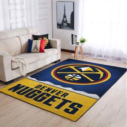 Denver Nuggets Nba Living Room Carpet Sports Rug Regtangle Carpet