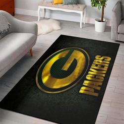 NFL Green Bay Packers Football Team Logo Carpet Rug Living Room N1910211