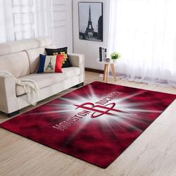 Houston Rockets Football Team Logo Carpet Home Decor Area Rug Living Room