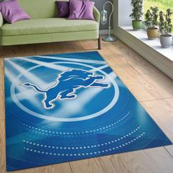 Detroit Lions Football Nfl 8 Living Room And Bed Room Rug Rug Regtangle Carpet