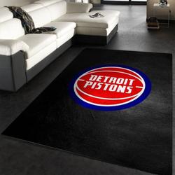 NBA Detroit Pistons Area Rug Living Room And Bed Room Rug Carpet Floor Decor