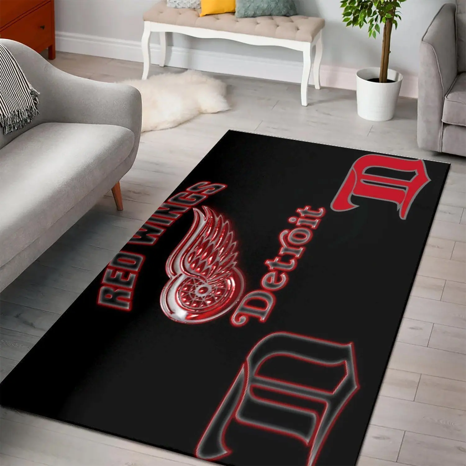Detroit Red Wings Rug Nhl Hockey Living Room Carpet 20022113 Regtangle Carpet
