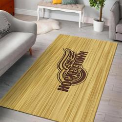 Detroit Red Wings Area Rugs Nhl Hockey Living Room Carpet Home Decor 2002212