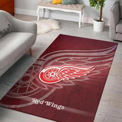Detroit Red Wings Area Rugs Nhl Hockey Living Room Carpet Home Decor 2002218
