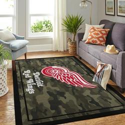 Detroit Red Wings Area Rugs Nhl Hockey Living Room Carpet Home Decor 20030472
