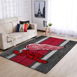 Detroit Red Wings Area Rugs Living Room Carpet Sports Rug Regtangle Carpet