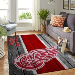 Detroit Red Wings Rug Nhl Hockey Living Room Carpet