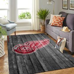 Detroit Red Wings Rug Nhl Hockey Living Room Carpet