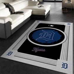 Detroit Tigers Mlb 1 Area Rug Living Room And Bed Room Rug Rug Regtangle Carpet Floor