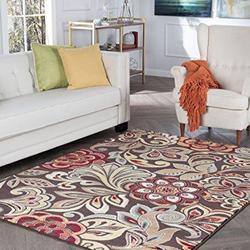 Dilek Contemporary Abstract Brown Rectangle Dhc041025Tm Rug Living Room Rug Home Decor