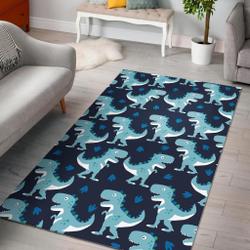 Dino Cartoon Dinosaur Pattern Print Area Rug Area Rug Living Room Carpet Rug Regtangle Carpet Floor Decor Home Decor