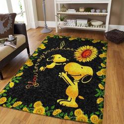 Snoopy Area Rug Living Room Rug Home Decor Home Decor Bedroom Living Room Decor