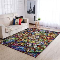 Disney Characters Area Rug Living Room Rug Home Decor Movie Home Decor
