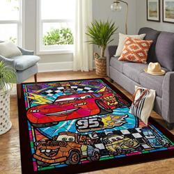 Disney Lightning Mcqeen Area Rug Living Room Rug Home Decor Movie Ofd D261019
