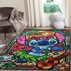 Disney Lilo And Stitch Area Rug Living Room Rug Home Decor Movie Ofd D261022