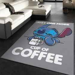 Disney Lilo And Stitch One More Coffee Area Rug Living Room And Bed Room Rug Rug Regtangle Carpet Floor Decor Home Decor