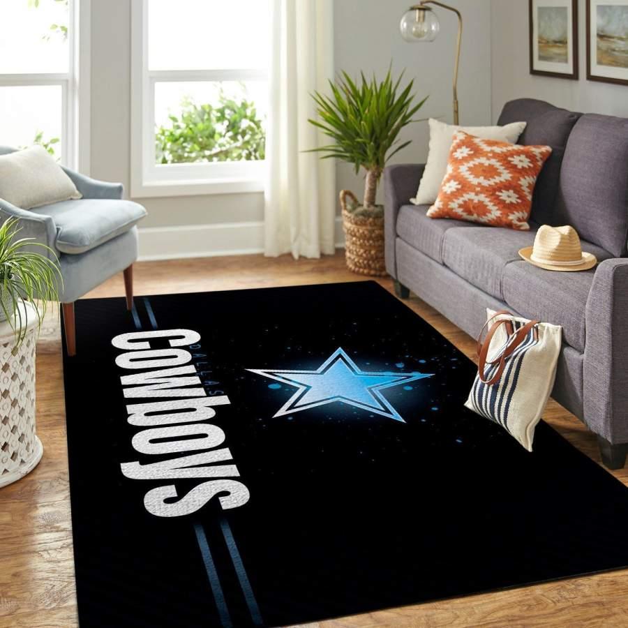Cowboys Area Rug Living Room Rug Home Decor Floor Decor The Us Decor